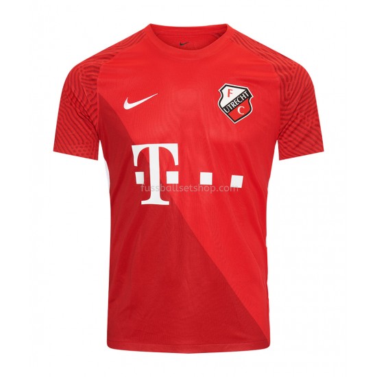 Günstige Fußball Trikotsatz FC Utrecht Heimtrikot 2021-2022 Kurzarm