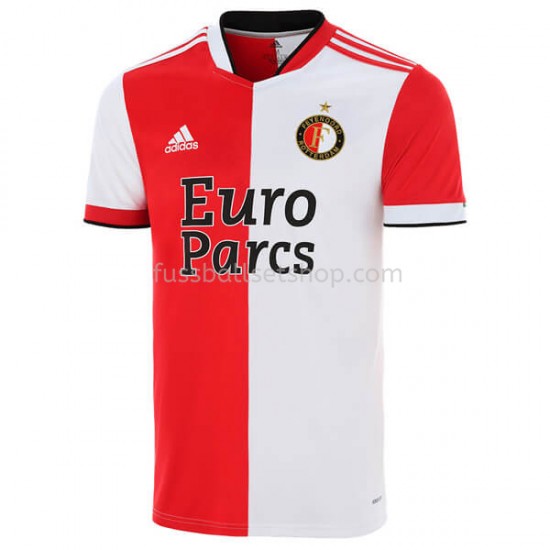 Günstige Fußball Trikotsatz Feyenoord Rotterdam Heimtrikot 2021-2022 Kurzarm
