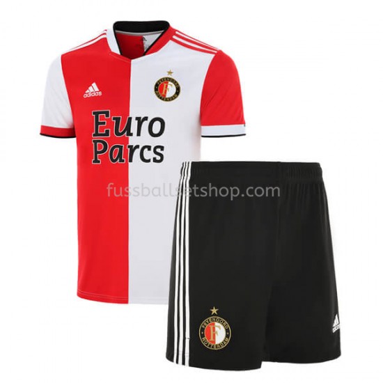 Günstige Fußball Trikotsatz Feyenoord Rotterdam Kinder Heimtrikot 2021-2022 Kurzarm