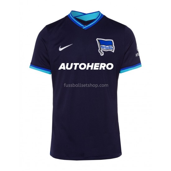 Günstige Fußball Trikotsatz Hertha BSC Berlin Auswärtstrikot 2021-2022 Kurzarm