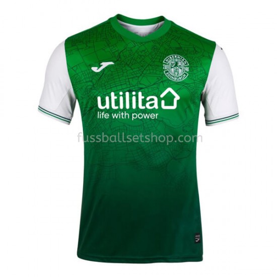Günstige Fußball Trikotsatz Hibernian Heimtrikot 2021-2022 Kurzarm