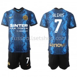Günstige Fußball Trikotsatz Inter Mailand Alexis Sanchez 7 Kinder Heimtrikot 2021-2022 Kurzarm