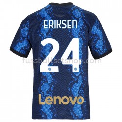 Günstige Fußball Trikotsatz Inter Mailand Christian Eriksen 24 Heimtrikot 2021-2022 Kurzarm