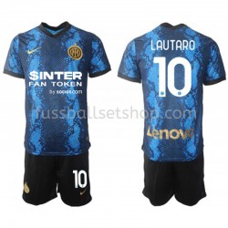 Günstige Fußball Trikotsatz Inter Mailand Lautaro Martinez 10 Kinder Heimtrikot 2021-2022 Kurzarm