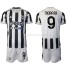 Günstige Fußball Trikotsatz Juventus Turin Alvaro Morata 9 Kinder Heimtrikot 2021-2022 Kurzarm