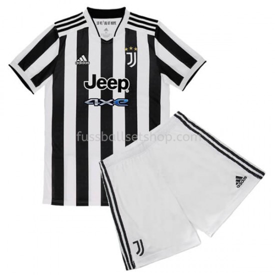 Günstige Fußball Trikotsatz Juventus Turin Kinder Heimtrikot 2021-2022 Kurzarm