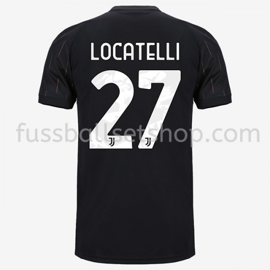 Günstige Fußball Trikotsatz Juventus Turin Manuel Locatelli 27 Auswärtstrikot 2021-2022 Kurzarm