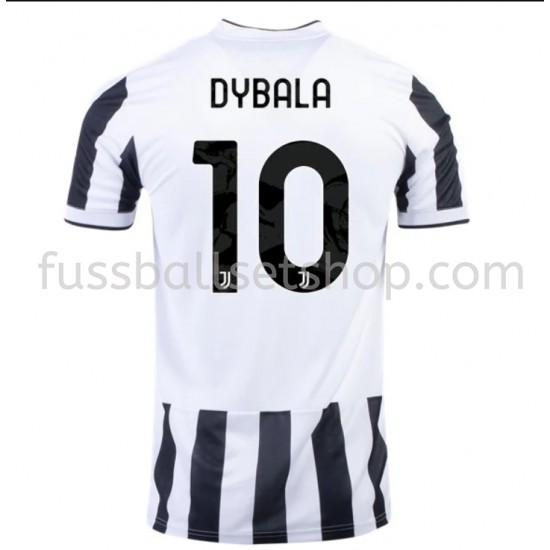 Günstige Fußball Trikotsatz Juventus Turin Paulo Dybala 10 Heimtrikot 2021-2022 Kurzarm
