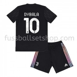 Günstige Fußball Trikotsatz Juventus Turin Paulo Dybala 10 Kinder Auswärtstrikot 2021-2022 Kurzarm