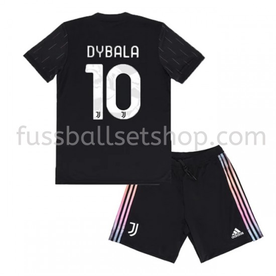 Günstige Fußball Trikotsatz Juventus Turin Paulo Dybala 10 Kinder Auswärtstrikot 2021-2022 Kurzarm