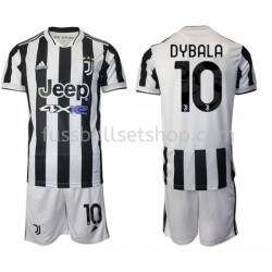 Günstige Fußball Trikotsatz Juventus Turin Paulo Dybala 10 Kinder Heimtrikot 2021-2022 Kurzarm