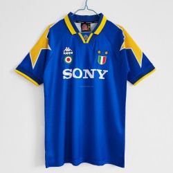 Günstige Fußball Trikotsatz Juventus Turin Retro Auswärtstrikot 1995-1996 Kurzarm