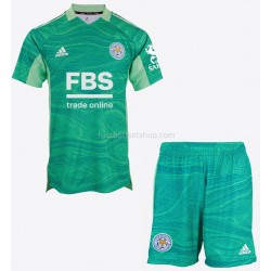 Günstige Fußball Trikotsatz Leicester City Torwart Kinder Auswärtstrikot 2021-2022 Kurzarm