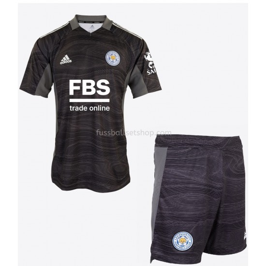 Günstige Fußball Trikotsatz Leicester City Torwart Kinder Heimtrikot 2021-2022 Kurzarm