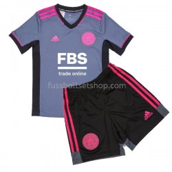 Günstige Fußball Trikotsatz Leicester City Kinder Ausweichtrikot 2021-2022 Kurzarm