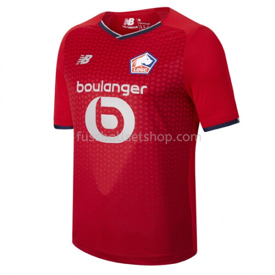 Günstige Fußball Trikotsatz OSC Lille Heimtrikot 2021-2022 Kurzarm