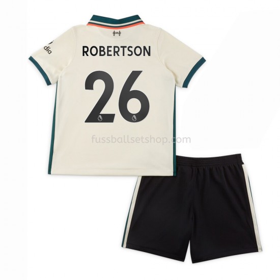 Günstige Fußball Trikotsatz Liverpool Andrew Robertson 26 Kinder Auswärtstrikot 2021-2022 Kurzarm