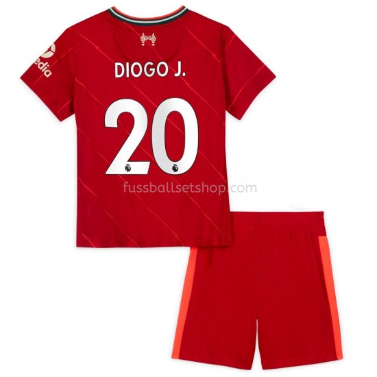 Günstige Fußball Trikotsatz Liverpool Diogo Jota 20 Kinder Heimtrikot 2021-2022 Kurzarm