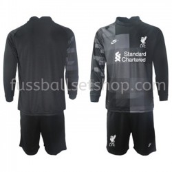Günstige Fußball Trikotsatz Liverpool Torwart Kinder Ausweichtrikot 2021-2022 Langarm