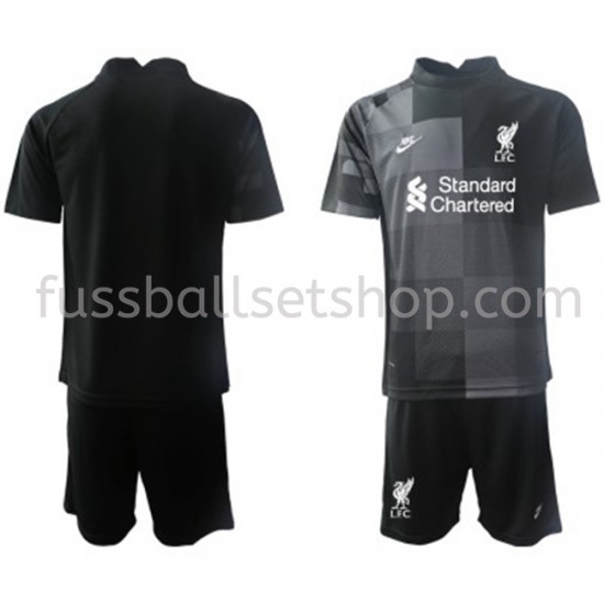 Günstige Fußball Trikotsatz Liverpool Torwart Kinder Ausweichtrikot 2021-2022 Kurzarm