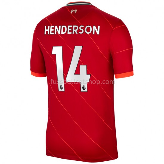 Günstige Fußball Trikotsatz Liverpool Jordan Henderson 14 Heimtrikot 2021-2022 Kurzarm
