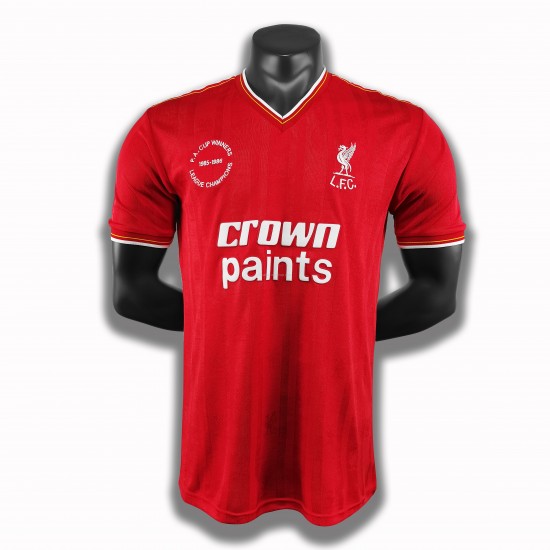 Günstige Fußball Trikotsatz Liverpool Retro Heimtrikot 1985-1986 Kurzarm