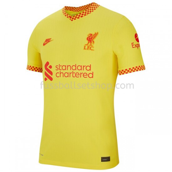 Günstige Fußball Trikotsatz Liverpool Ausweichtrikot 2021-2022 Kurzarm