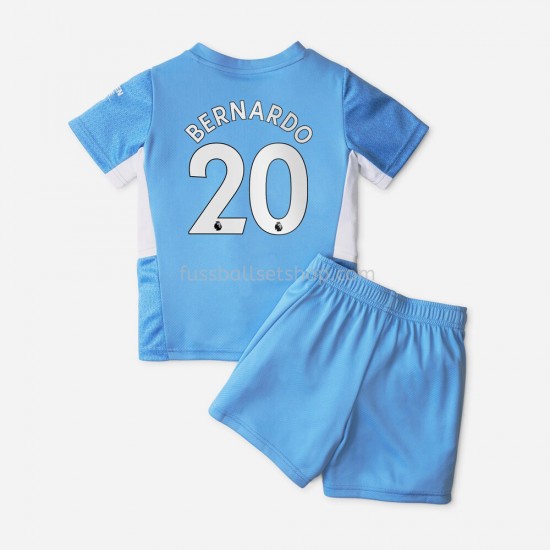 Günstige Fußball Trikotsatz Manchester City Bernardo Silva 20 Kinder Heimtrikot 2021-2022 Kurzarm
