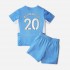 Günstige Fußball Trikotsatz Manchester City Bernardo Silva 20 Kinder Heimtrikot 2021-2022 Kurzarm