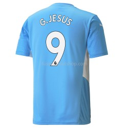 Günstige Fußball Trikotsatz Manchester City Gabriel Jesus 9 Heimtrikot 2021-2022 Kurzarm