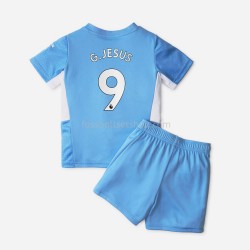 Günstige Fußball Trikotsatz Manchester City Gabriel Jesus 9 Kinder Heimtrikot 2021-2022 Kurzarm