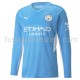 Günstige Fußball Trikotsatz Manchester City Heimtrikot 2021-2022 Langarm