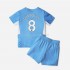 Günstige Fußball Trikotsatz Manchester City Ilkay Gündogan 8 Kinder Heimtrikot 2021-2022 Kurzarm