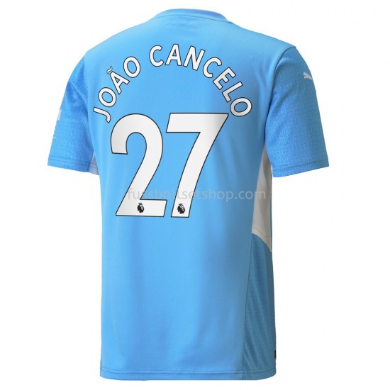 Günstige Fußball Trikotsatz Manchester City Joao Cancelo 27 Heimtrikot 2021-2022 Kurzarm