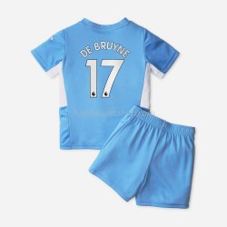 Günstige Fußball Trikotsatz Manchester City Kevin De Bruyne 17 Kinder Heimtrikot 2021-2022 Kurzarm