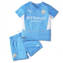Günstige Fußball Trikotsatz Manchester City Kinder Heimtrikot 2021-2022 Kurzarm