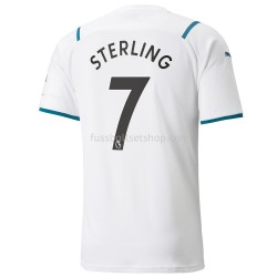 Günstige Fußball Trikotsatz Manchester City Raheem Sterling 7 Auswärtstrikot 2021-2022 Kurzarm