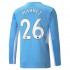 Günstige Fußball Trikotsatz Manchester City Riyad Mahrez 26 Heimtrikot 2021-2022 Langarm