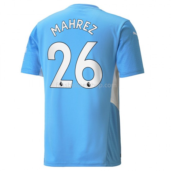 Günstige Fußball Trikotsatz Manchester City Riyad Mahrez 26 Heimtrikot 2021-2022 Kurzarm