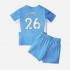 Günstige Fußball Trikotsatz Manchester City Riyad Mahrez 26 Kinder Heimtrikot 2021-2022 Kurzarm