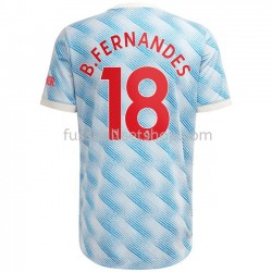 Günstige Fußball Trikotsatz Manchester United Bruno Fernandes 18 Auswärtstrikot 2021-2022 Kurzarm