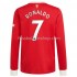 Günstige Fußball Trikotsatz Manchester United Cristiano Ronaldo 7 Heimtrikot 2021-2022 Langarm