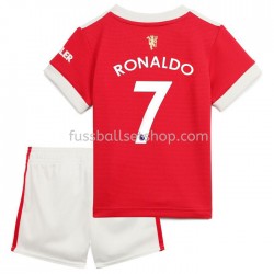 Günstige Fußball Trikotsatz Manchester United Cristiano Ronaldo 7 Kinder Heimtrikot 2021-2022 Kurzarm