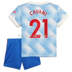 Günstige Fußball Trikotsatz Manchester United Edinson Cavani 21 Kinder Auswärtstrikot 2021-2022 Kurzarm