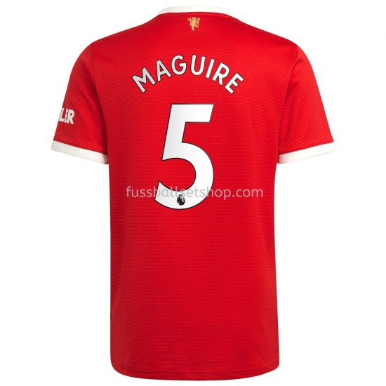 Günstige Fußball Trikotsatz Manchester United Harry Maguire 5 Heimtrikot 2021-2022 Kurzarm