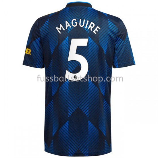 Günstige Fußball Trikotsatz Manchester United Harry Maguire 5 Ausweichtrikot 2021-2022 Kurzarm