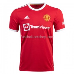 Günstige Fußball Trikotsatz Manchester United Heimtrikot 2021-2022 Kurzarm