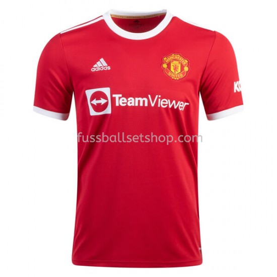 Günstige Fußball Trikotsatz Manchester United Heimtrikot 2021-2022 Kurzarm