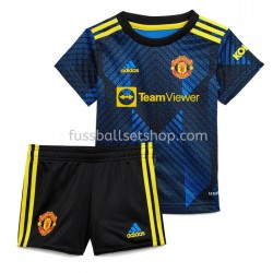 Günstige Fußball Trikotsatz Manchester United Kinder Ausweichtrikot 2021-2022 Kurzarm