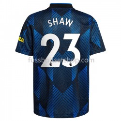 Günstige Fußball Trikotsatz Manchester United Luke Shaw 23 Ausweichtrikot 2021-2022 Kurzarm